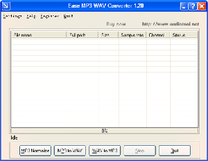 Ease MP3 to WAV Screenshot